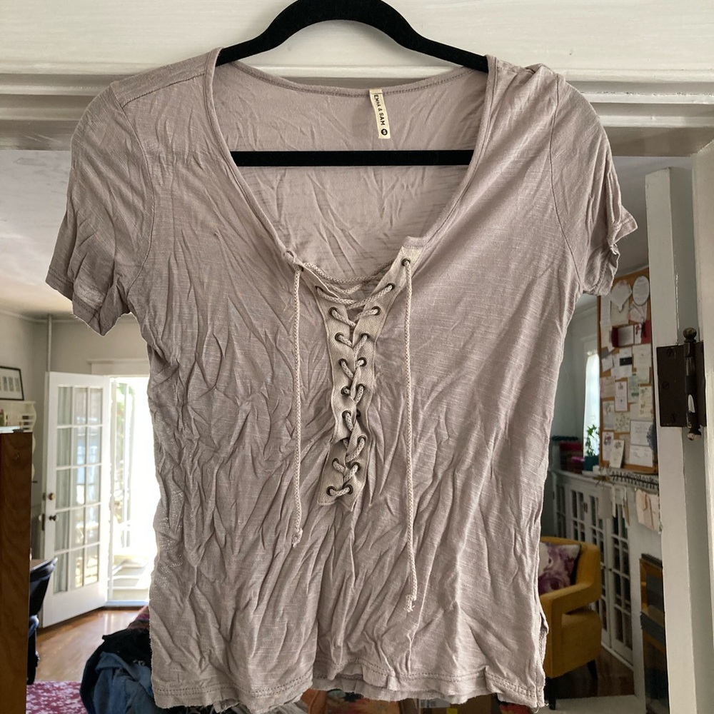 Lace up Baby tee
